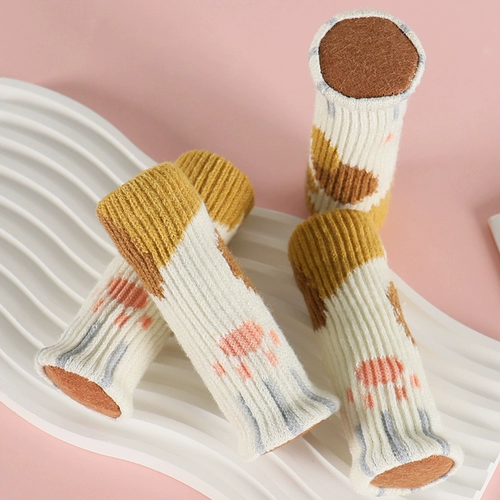 Двухэтажные носки, беззвучный коврик, износостойкая подставка для ног, защитный чехол, увеличенная толщина