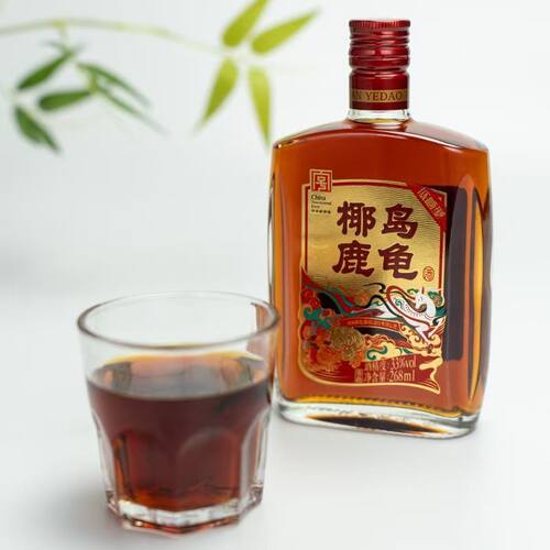 椰岛鹿龟酒33度海南老字号养生配制酒135ml小瓶肉苁蓉鹿血鹿鞭酒 - 图0