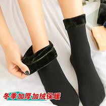 5 double snow ground socks floor socks male and female winter thickened garnter meat colour Sox womens autumn plush warm socks in