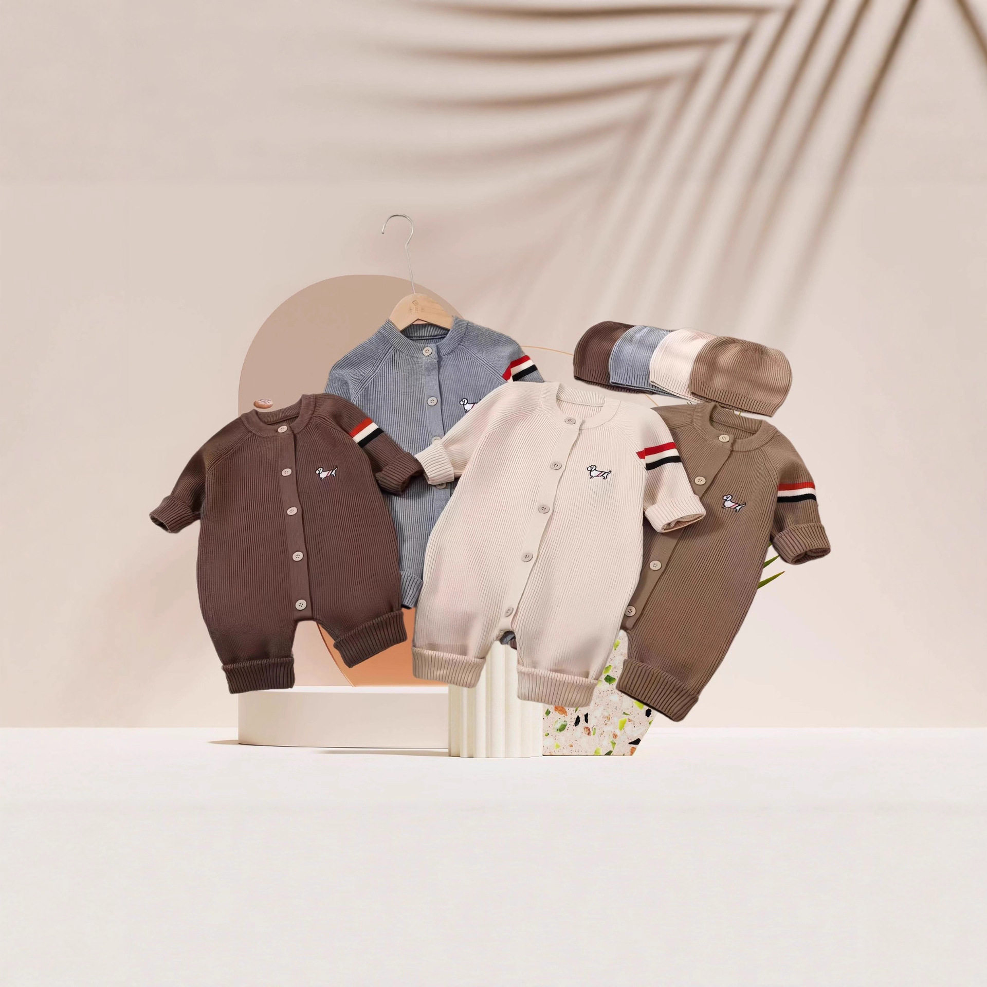 2025婴儿连体衣连帽子针织衫爬服哈衣男女童毛衣外出服针织衫毛衣,淘宝优惠券,粉丝福利购,淘宝优惠卷