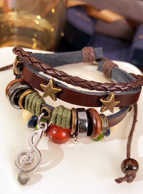 复古民族风多层手链串珠