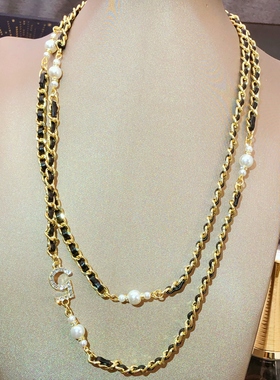 轻奢风满钻颈链女数字项链choker脖颈链锁骨链长款毛衣链叠戴腰链