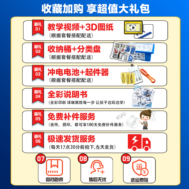 可编程机器人电动积木9686科教益智拼装男孩玩具六一少儿童节礼物 - 图0