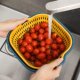 Double drain basket filter basket fruits and vegetables to wash rice