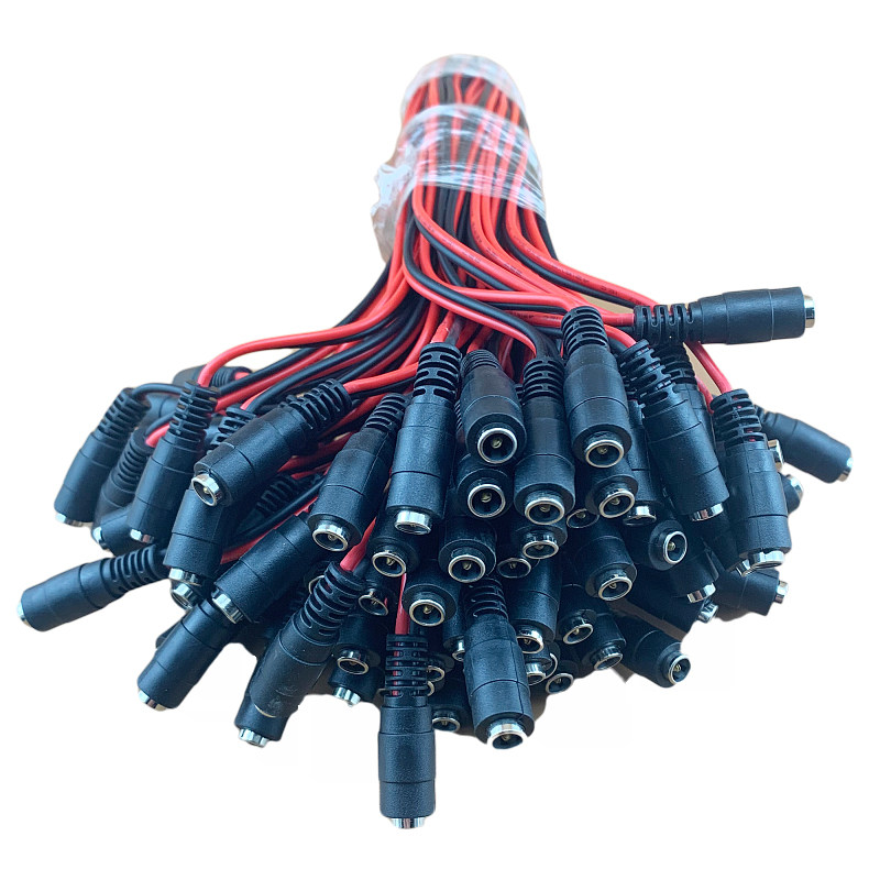 加粗监控DC母头摄像机尾头线 0.75纯铜母头 5*.5*2.1规格集中供电 - 图1