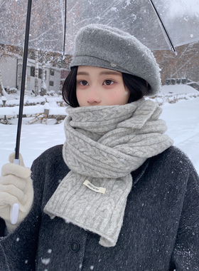 围巾女款2026新款冬季学生高级感