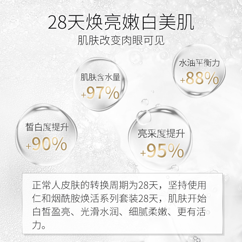 仁和烟酰胺面部护理水乳护肤化妆品套装女学生男补水保湿官网正品 仁和烟酰胺面部护理水乳护肤化妆品套装女学生男补水保湿官网正品