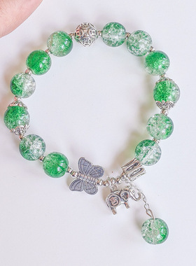 10mm手链琉璃饰品蝴蝶学生手串