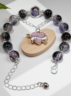 女生琉璃手链钟爱无限守护手链串珠手串闺蜜同学礼物手链古风手串