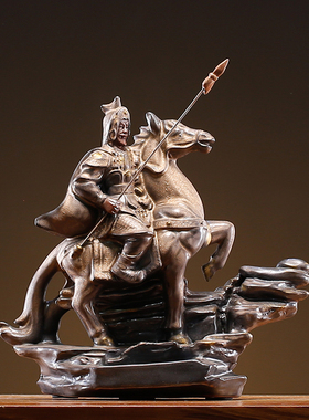 新中式马到成功办公室招财摆件