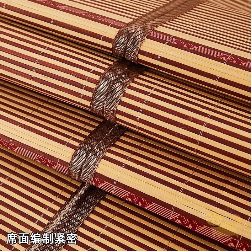 竹子凉席夏季床垫夏天床上草席老式竹席冬夏两用冰丝宿舍折叠藤席_虎窝淘