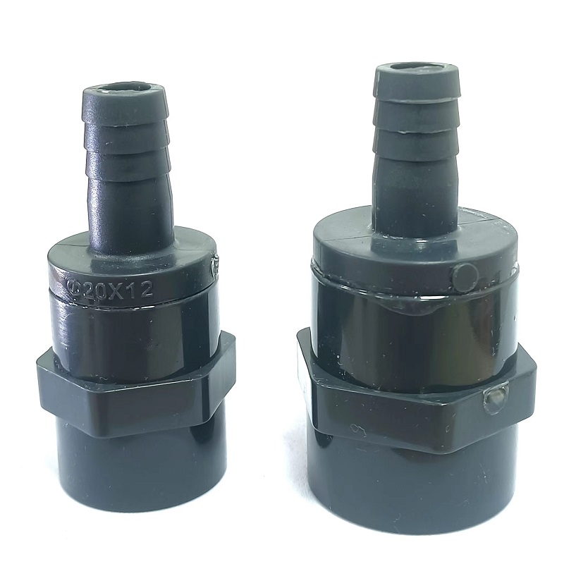 UPVC软管宝塔直接 PVC软硬快接塑料接头 内丝丝口转接头配件外丝 - 图1