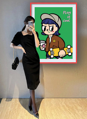 直播间网红版画高清素材画卧室画