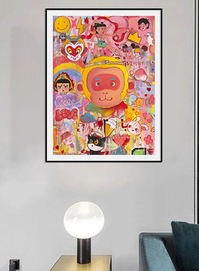 现代中式西游记餐厅客厅装饰画