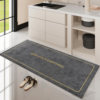 No-wash absorbent kitchen mat