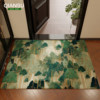 Forest healing no-wash antibacterial retro green doormat