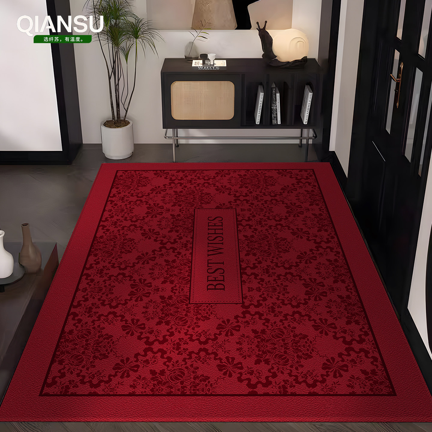 入户门地垫门口新款红色门垫乔迁高级进门地毯家用喜庆脚垫可裁剪,淘宝优惠券,粉丝福利购,淘宝优惠卷