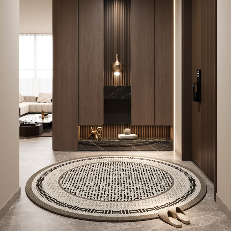 圆形入户门地垫门口地毯门垫客厅进门垫子新款家用防滑高级脚垫,淘宝优惠券,粉丝福利购,淘宝优惠卷