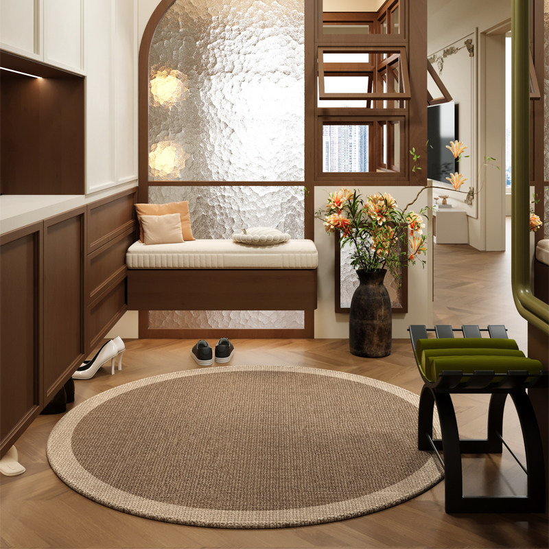 圆形入户门地垫门口地毯门垫客厅进门垫子新款家用防滑高级脚垫,淘宝优惠券,粉丝福利购,淘宝优惠卷