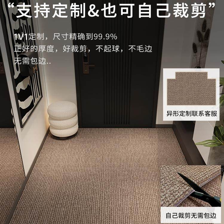 入户门地垫家用门口脚垫地毯仿剑麻高级感门垫可裁剪pvc免洗耐脏,淘宝优惠券,粉丝福利购,淘宝优惠卷