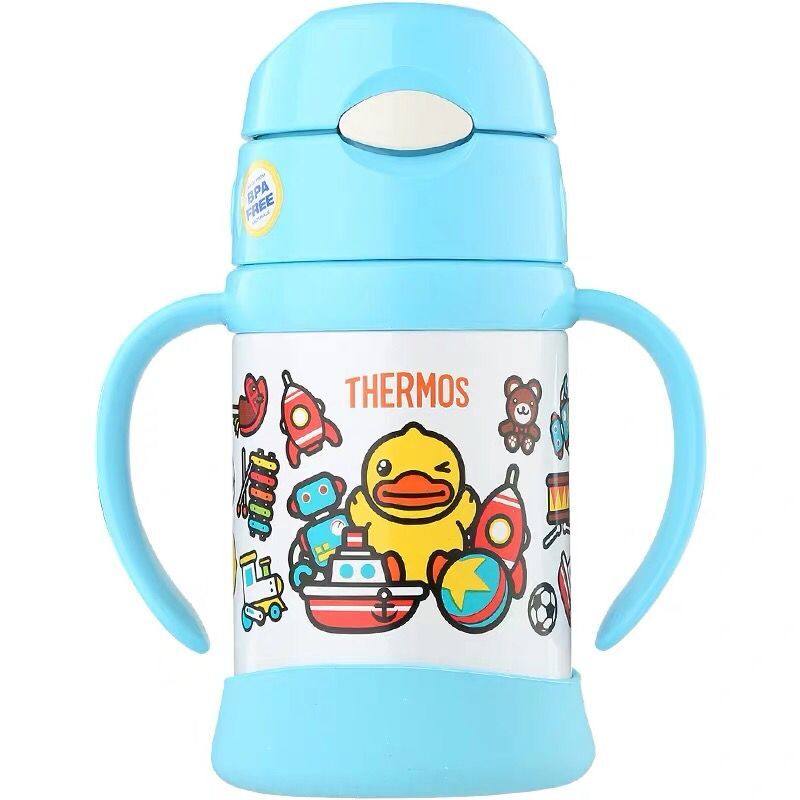 香港 THERMOS膳魔师双耳儿童吸管保温杯 宝宝学饮婴儿水杯250,淘宝优惠券,粉丝福利购,淘宝优惠卷
