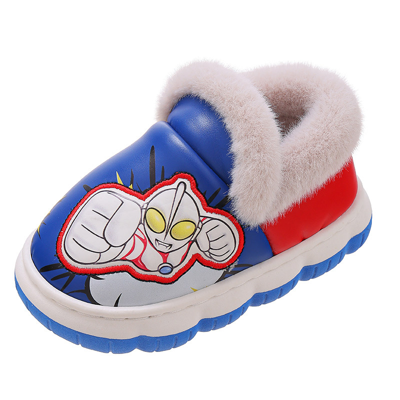 奥特曼儿童棉鞋冬包跟PU防水室内居家保暖鞋男女童婴幼儿宝宝鞋,淘宝优惠券,粉丝福利购,淘宝优惠卷