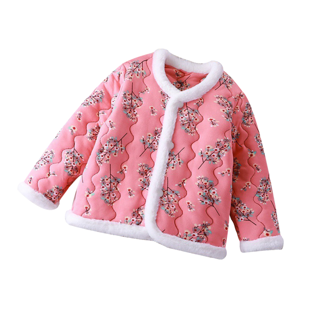 儿童东北大花棉袄外套中国风女宝宝棉衣冬装上衣服女童秋冬季棉服,淘宝优惠券,粉丝福利购,淘宝优惠卷