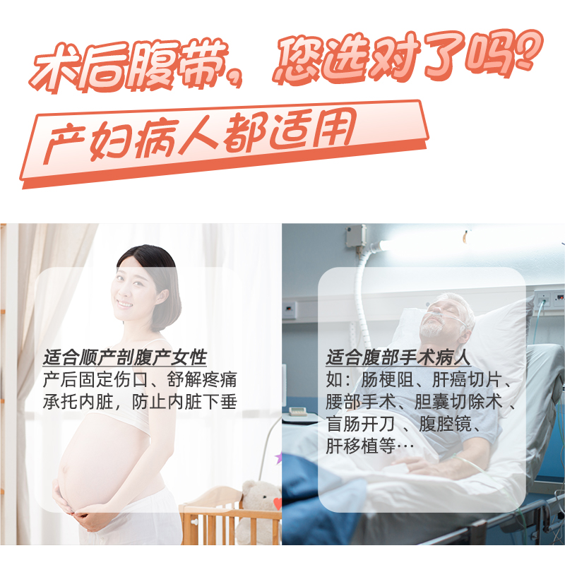 医用术后专用护腰收腹带医疗固定塑身束腹带产妇产后剖腹产束缚带-图0