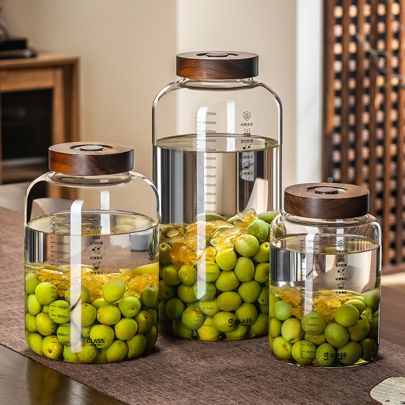 泡酒玻璃瓶专用酒瓶空瓶子食品级密封罐青梅杨梅酿果酒罐存酒容器 - 图1