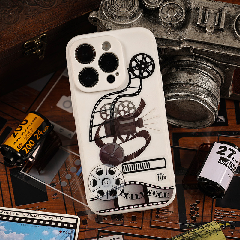 PET复古电影胶片边框贴纸手帐diy高颜值咕卡流麻素材手账装饰贴画 - 图2