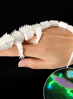 3D打印磁吸蜥蜴冰箱贴儿童布景玩具道具模型摆件关节可动仿真动物