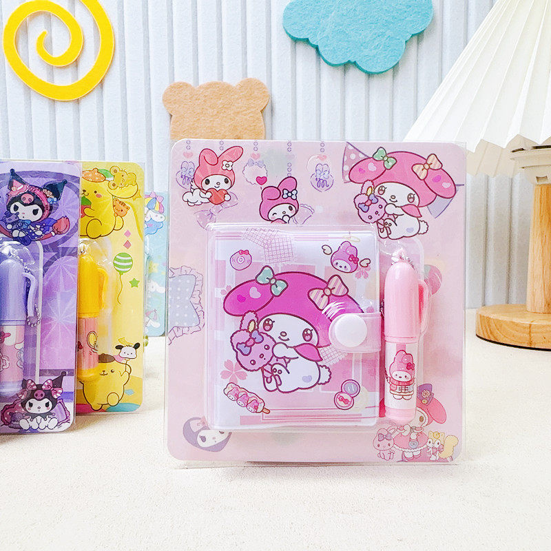 可爱卡通迷你便签本圆珠笔组合套装小学生便携口袋记事本手帐本,淘宝优惠券,粉丝福利购,淘宝优惠卷