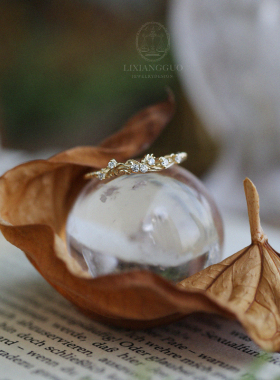 《星轨》天体旋律S925纯银镀金行星运转戒指 生日礼物复古风繁星