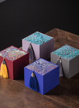 布祝福新中式桌面空盒包装盒礼盒