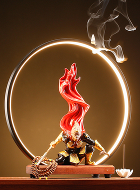 创意陶瓷齐天大圣孙悟空摆件新中式家居客厅斗战圣佛桌面饰品礼品