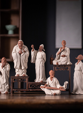 紫砂茶宠茶玩新中式桌面人物李白