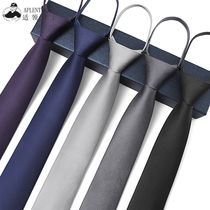 Tie Male Grey Laced Type Positive Dress Business Wedding Groom Security Black Blue Easy To Pull Free From Streak Trend