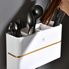 Wall-mounted chopstick cage, chopstick and spoon storage box without drilling holes