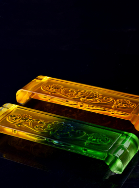 琉璃供佛观音摆件圣水杯