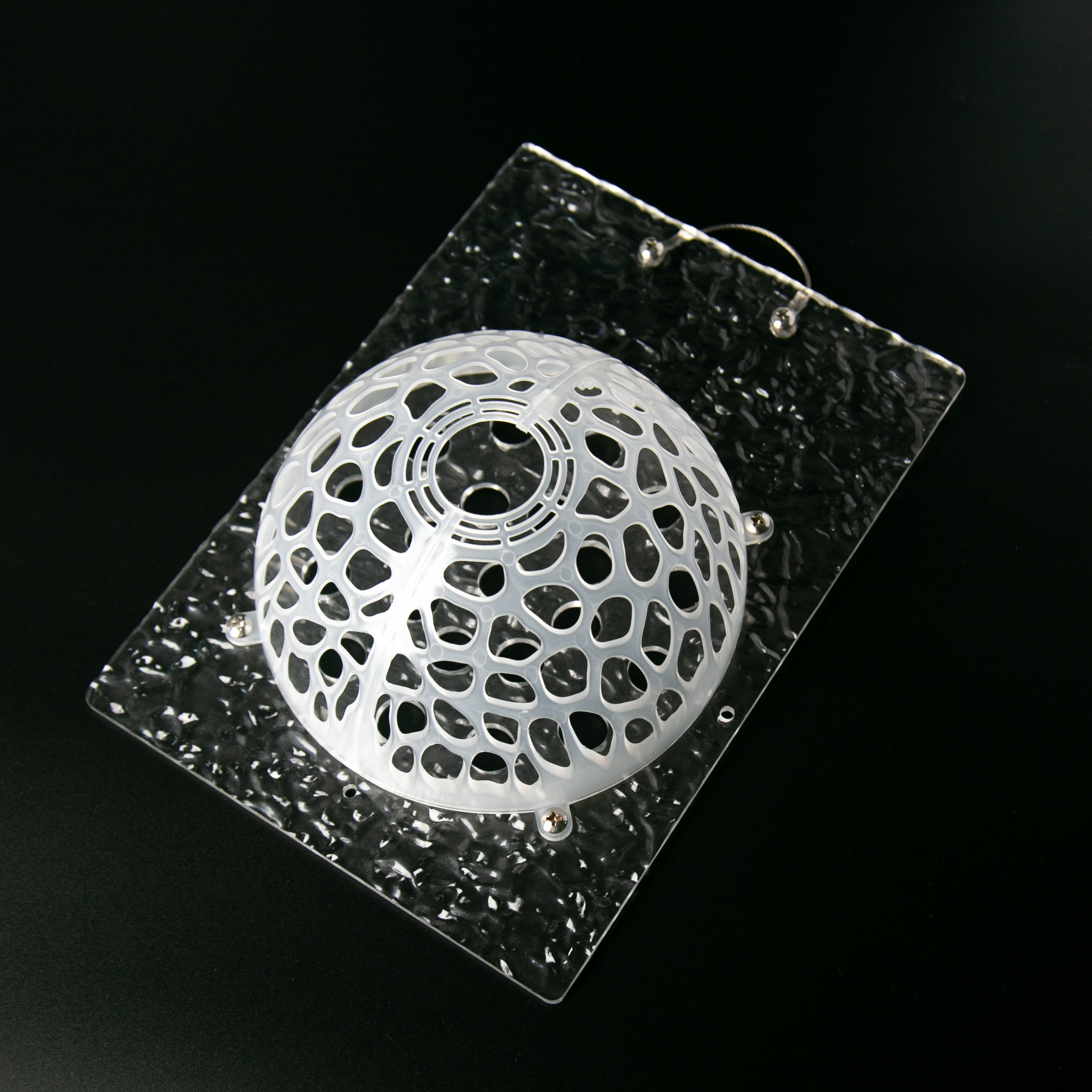 鹿角蕨挂板种植板水波纹条纹亚克力材质鹿角蕨定植板配懒人罩子,淘宝优惠券,粉丝福利购,淘宝优惠卷