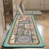 Kitchen floor mats, carpet mats, special door mats, diatom mud, wipeable, washable, water-absorbent kitchen non-slip and oil-proof floor mats