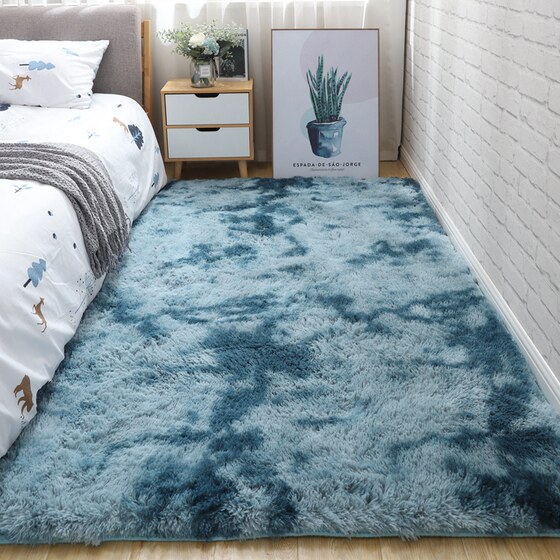 Carpet bedroom full room bedside rectangular plush bedside mat Nordic living room sofa coffee table carpet