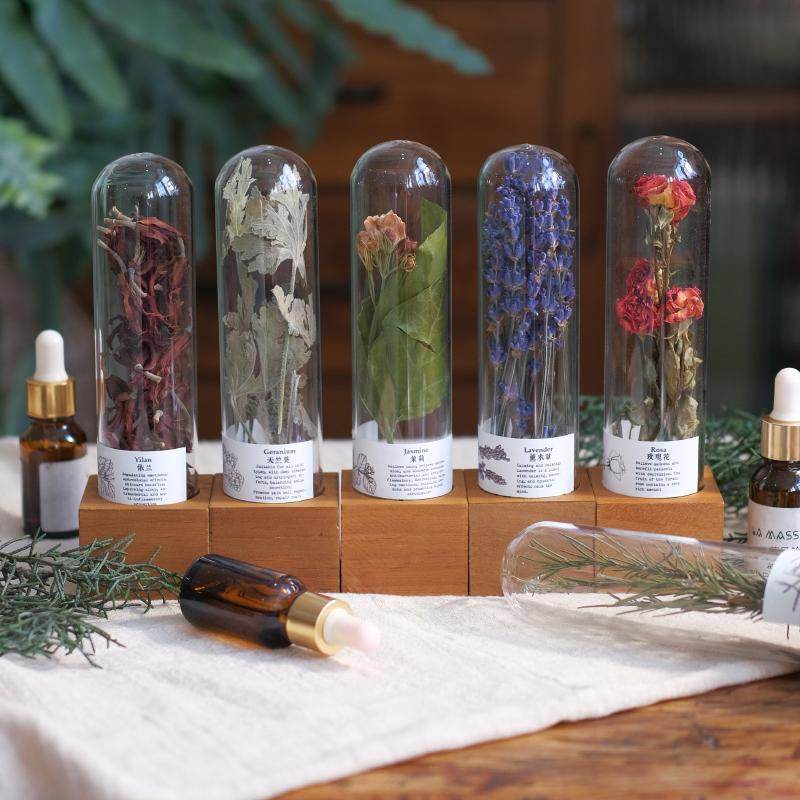 精油香薰植物标本摆件疗愈spa芳香干花材料文化展示养生美容试管,淘宝优惠券,粉丝福利购,淘宝优惠卷