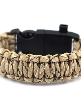 野营用品 多层手镯led伞绳手链 户外取暖应急编织手环