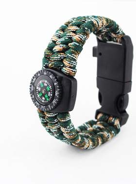 地摊货源手工编织伞绳手链 个性欧美户外运动便携多功能手链