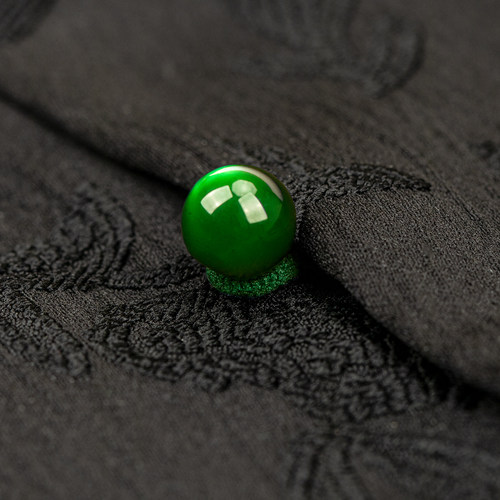 旗袍纽扣松紧弹力绳扣袢后领扣鼻纽扣扣子松紧弹力纽门绳扣眼帽圈 - 图1