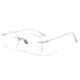Pure titanium rimless myopia glasses for women with slimming eye frames