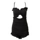 泳衣女高级感夏2025新款显瘦性感小胸聚拢遮肚显瘦连体泡温泉泳装
