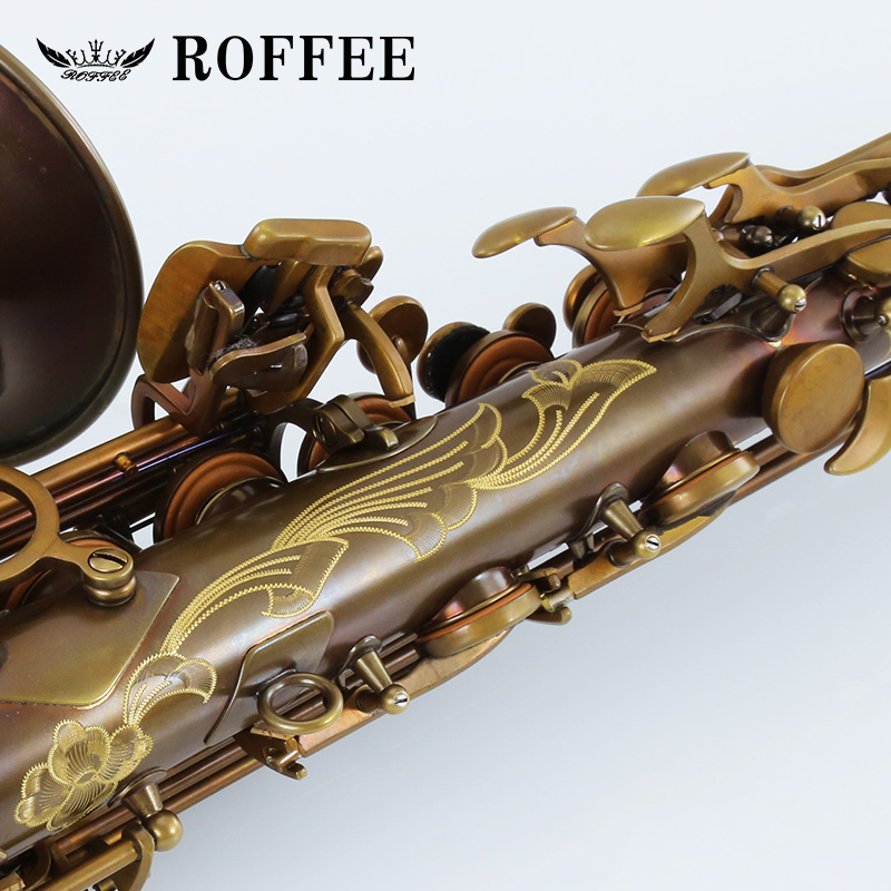 复古金铜萨克斯风专业演奏级 E 原装进口中音降 罗菲 ROFFEE 德国 复古金铜萨克斯风专业演奏级 E 原装进口中音降 罗菲 ROFFEE 德国