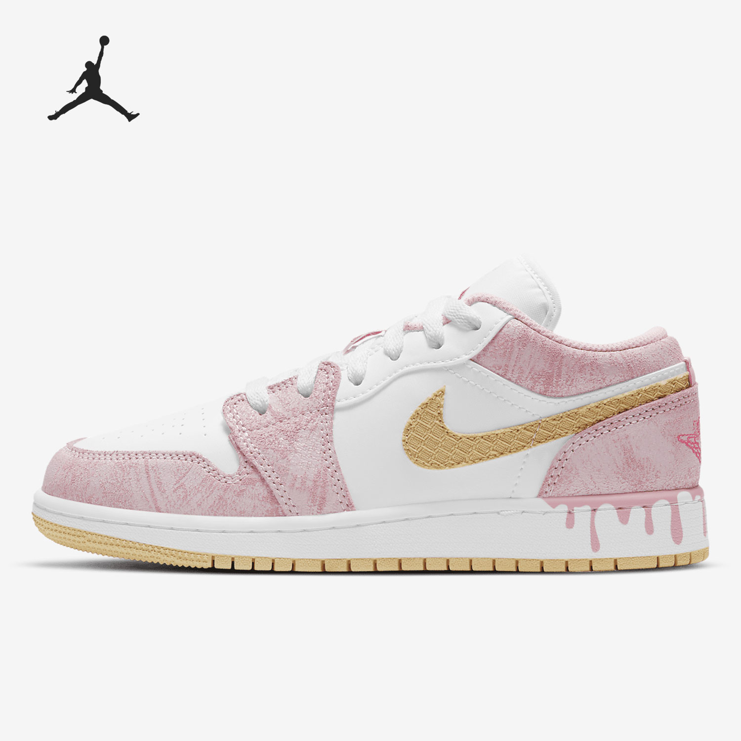 Nike/耐克正品Air Jordan1 Low AJ1女子GS大童休闲板鞋CW7104-601 - 图0